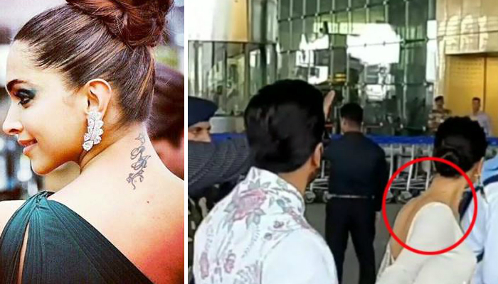 Image result for deepika tattoo on neck zee news