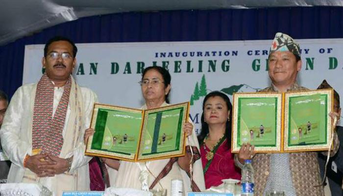 গ্রিন দার্জিলিং, ক্লিন দার্জিলিং মঞ্চে গুরুং, মমতা গ্রিন দার্জিলিং, ক্লিন দার্জিলিং মঞ্চে গুরুং, মমতা