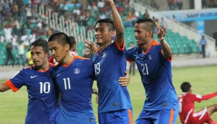 আফগানিস্তানকে দুই-এক গোলে হারিয়ে সাফ কাপ চ্যাম্পিয়ন হল ভারত আফগানিস্তানকে দুই-এক গোলে হারিয়ে সাফ কাপ চ্যাম্পিয়ন হল ভারত