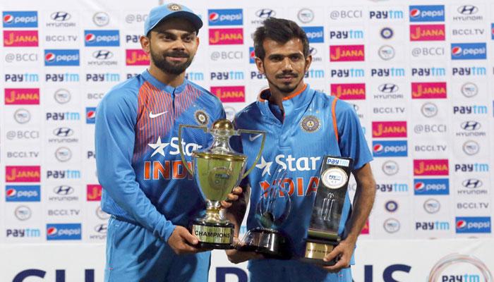 চাহালের নজির গড়া পারফরম্যান্সে মুগ্ধ ভারত অধিনায়ক চাহালের নজির গড়া পারফরম্যান্সে মুগ্ধ ভারত অধিনায়ক