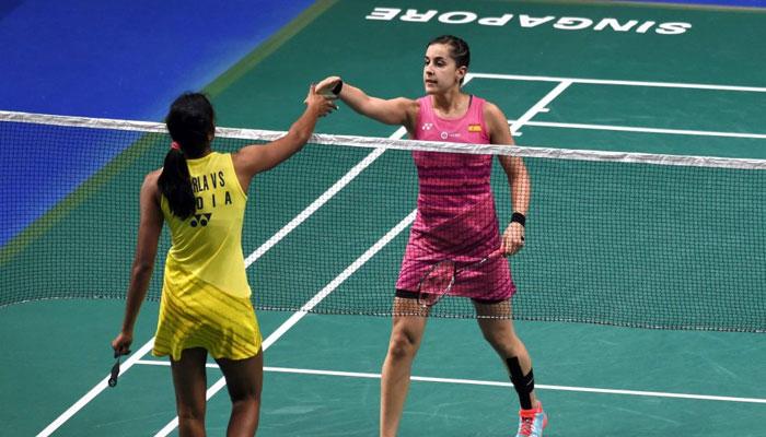 ইন্ডিয়া ওপেনে সিন্ধুর কাছে হারের বদলা নিলেন ক্যারোলিনা মারিন ইন্ডিয়া ওপেনে সিন্ধুর কাছে হারের বদলা নিলেন ক্যারোলিনা মারিন