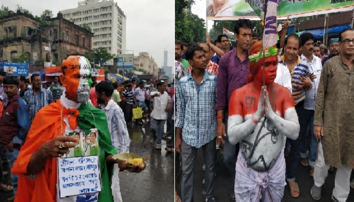 কপালজুড়ে বঙ্গভঙ্গের প্রতিবাদ... ২১ জুলাইয়ের এক অন্য উদযাপন দেখল শহর কপালজুড়ে বঙ্গভঙ্গের প্রতিবাদ... ২১ জুলাইয়ের এক অন্য উদযাপন দেখল শহর