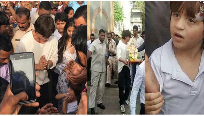 সুহানা, আব্রামকে নিয়ে গণপতি বিদায় শাহরুখের সুহানা, আব্রামকে নিয়ে গণপতি বিদায় শাহরুখের