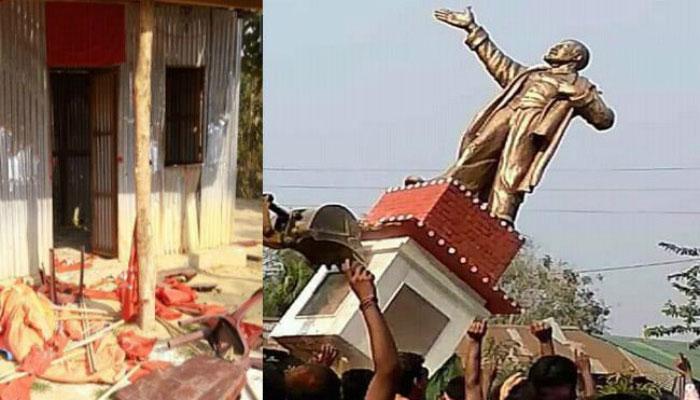 ত্রিপুরায় লেনিনের মূর্তি ভাঙাকে সমর্থন করে টুইট রাম মাধব ও রাজ্যপাল তথাগত রায়ের ত্রিপুরায় লেনিনের মূর্তি ভাঙাকে সমর্থন করে টুইট রাম মাধব ও রাজ্যপাল তথাগত রায়ের