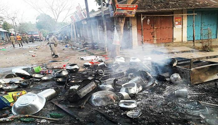 শপথের আগেই ত্রিপুরায় তাণ্ডব ভাবী শাসকদলের, অভিযোগ সিপিএমের শপথের আগেই ত্রিপুরায় তাণ্ডব ভাবী শাসকদলের, অভিযোগ সিপিএমের
