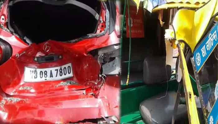 অ্যাক্রোপলিস মলের সামনে মিনিবাসের ধাক্কা মার্সিডিজ, অটোতে! মৃত ১, আহত ৮ অ্যাক্রোপলিস মলের সামনে মিনিবাসের ধাক্কা মার্সিডিজ, অটোতে! মৃত ১, আহত ৮