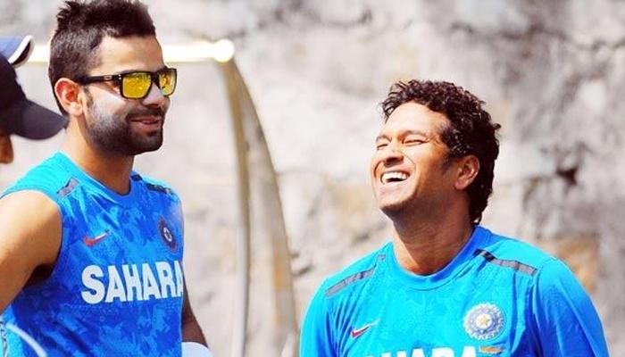 'রেকর্ড ভাঙলে শ্যাম্পেন ভাগাভাগি করে নেব' বিরাটকে প্রতিশ্রুতি সচিনের 'রেকর্ড ভাঙলে শ্যাম্পেন ভাগাভাগি করে নেব' বিরাটকে প্রতিশ্রুতি সচিনের