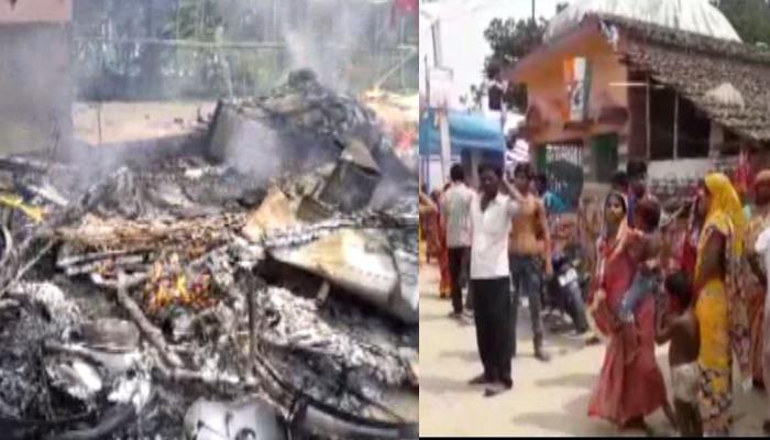 শিশুকন্যাকে অপহরণ করে খুন, অভিযুক্তের বাড়িতে আগুন শিশুকন্যাকে অপহরণ করে খুন, অভিযুক্তের বাড়িতে আগুন
