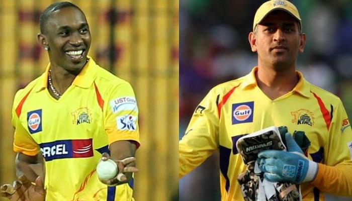 নাচে-গানে 'থালা' ধোনিকে কুর্নিশ ব্রাভোর নাচে-গানে 'থালা' ধোনিকে কুর্নিশ ব্রাভোর